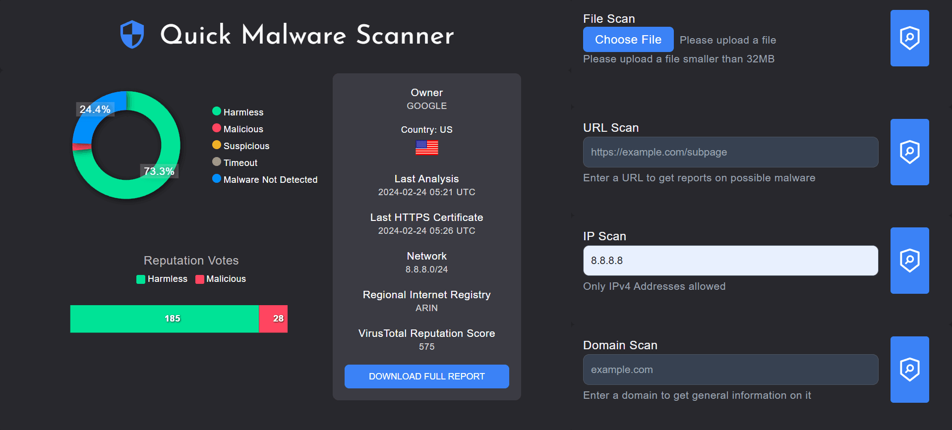 Quick Vulnerability Scanner