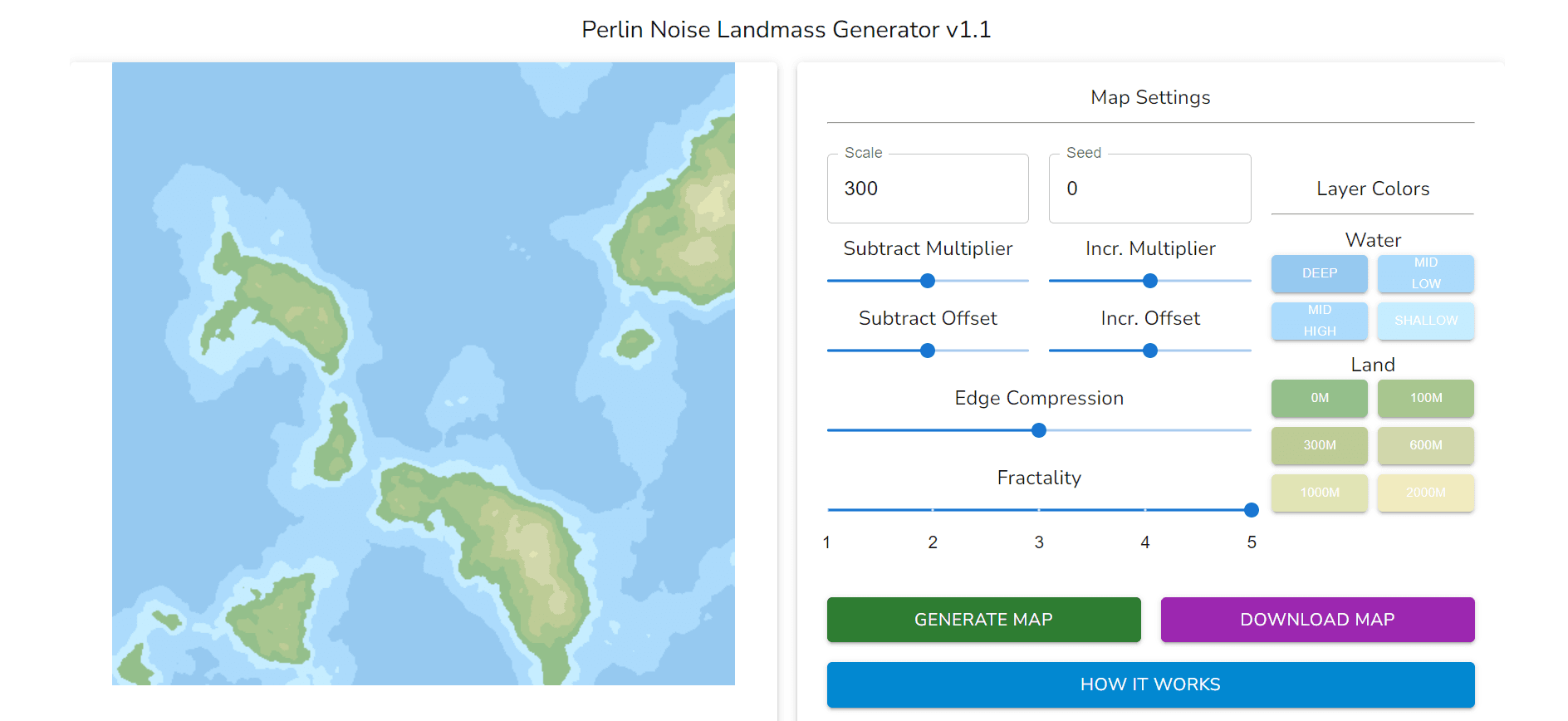 Landmass Generator screenshot 1
