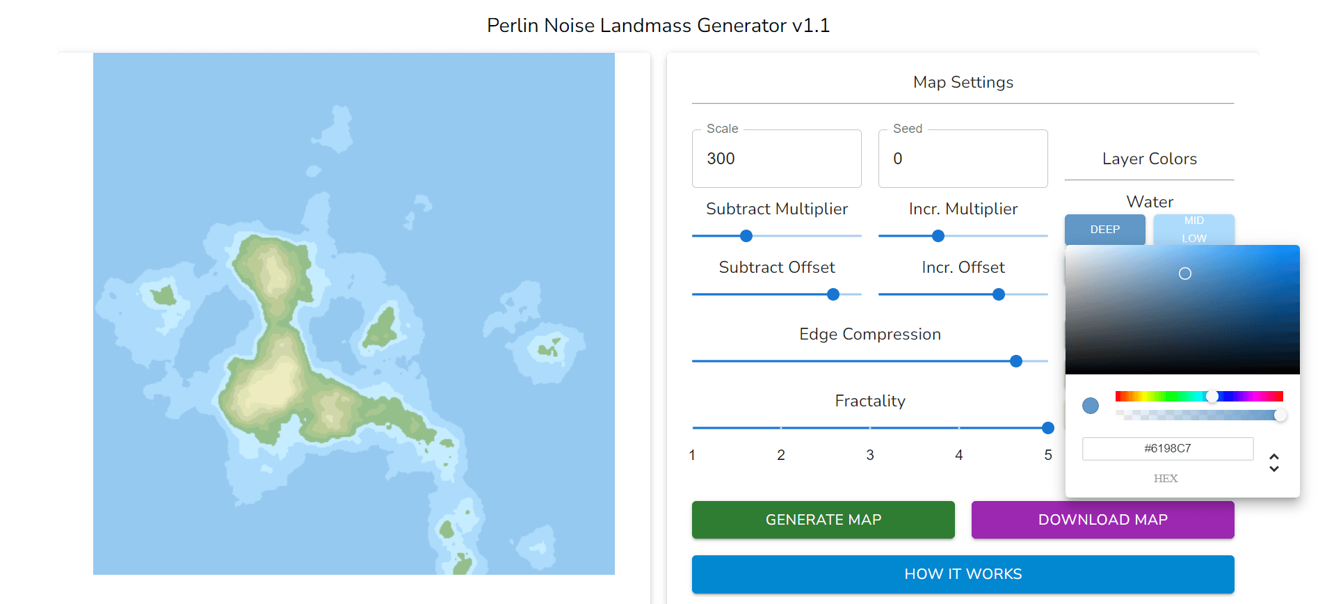 Landmass Generator screenshot 2